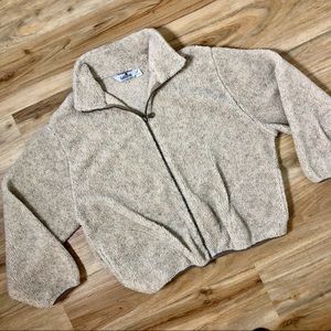 Vintage Made in USA California Nude Fuzzy Jacket